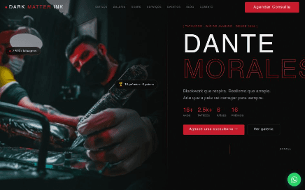 Vox Ink Studio: Site para Estúdio de Tatuagem